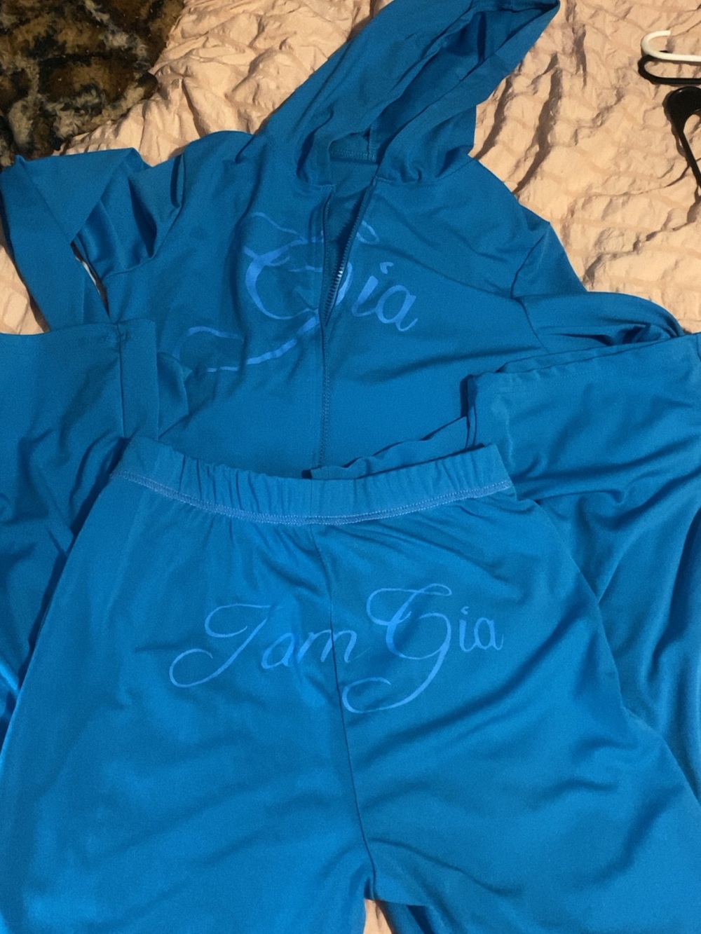 I am Gia Bright Blue Hoodie & Pants Set